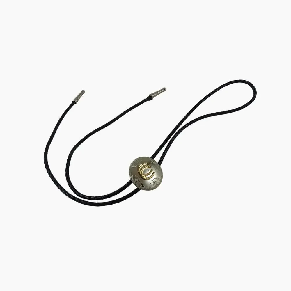 Vintage Western Bolo Tie Mixed Metal Mini Neckwear
